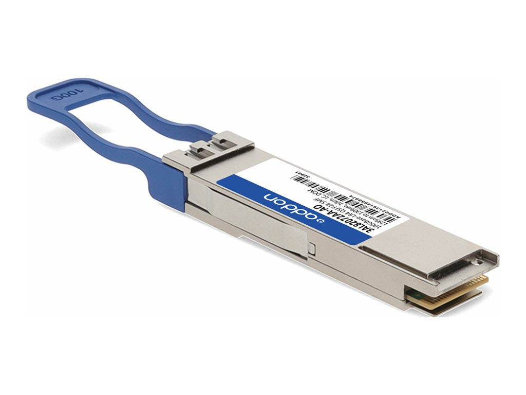 AddOn - QSFP28 transceiver module (equivalent to: Alcatel-Lucent Nokia 3AL82072AA) - 100GbE, OTU4 - 100GBase-LR4 - LC single-mode 3AL82072AA-AO