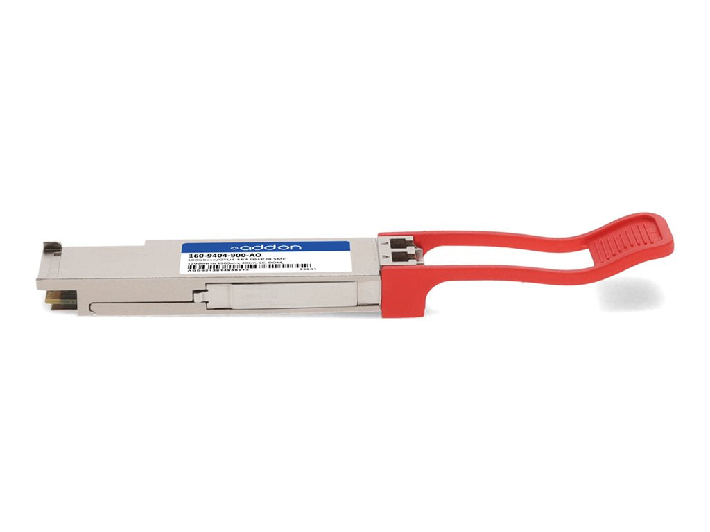 AddOn - QSFP28 transceiver module (equivalent to: Ciena 160-9404-900) - 100GbE - 100GBase-ER4 - LC single-mode - up to
