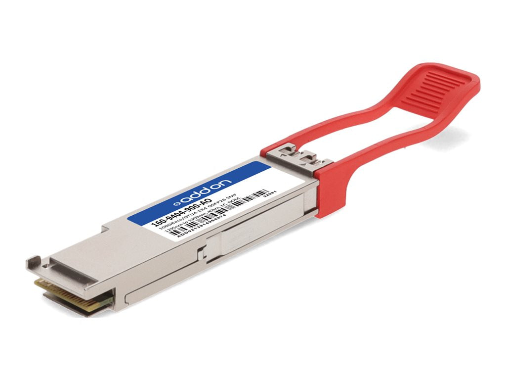 AddOn - QSFP28 transceiver module (equivalent to: Ciena 160-9404-900) - 100GbE - 100GBase-ER4 - LC single-mode - up to