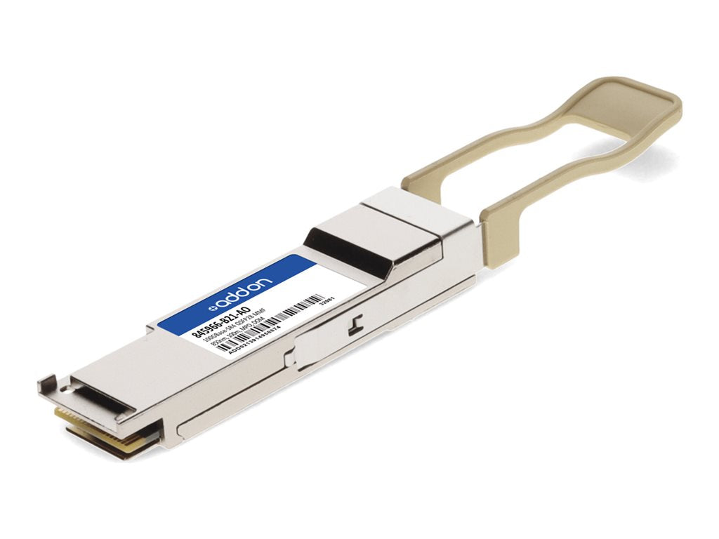 AddOn - QSFP28 transceiver module (equivalent to: HP 845966-B21) - 100GbE - 100GBase-SR4 - MPO multi-mode - up to 328 ft - 850 845966-B21-AO