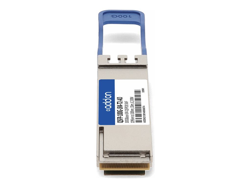 AddOn - QSFP28 transceiver module (equivalent to: Juniper Networks QSFP-100G-LR4-T2) - 100GbE - 100GBase-LR4 - LC