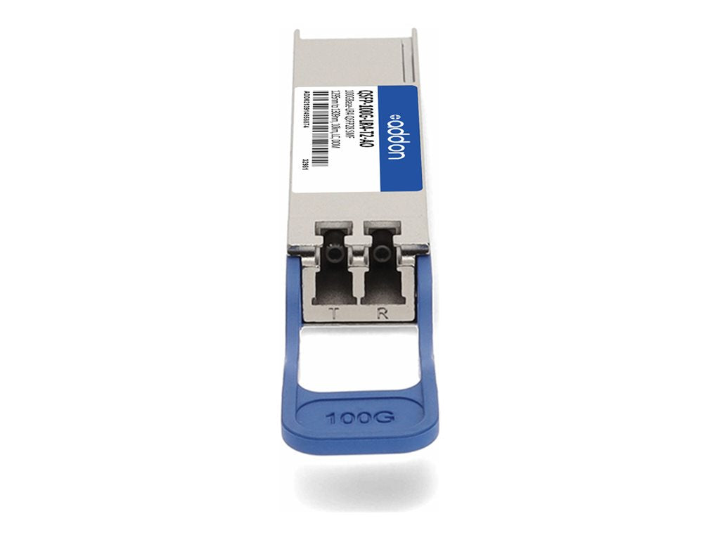 AddOn - QSFP28 transceiver module (equivalent to: Juniper Networks QSFP-100G-LR4-T2) - 100GbE - 100GBase-LR4 - LC