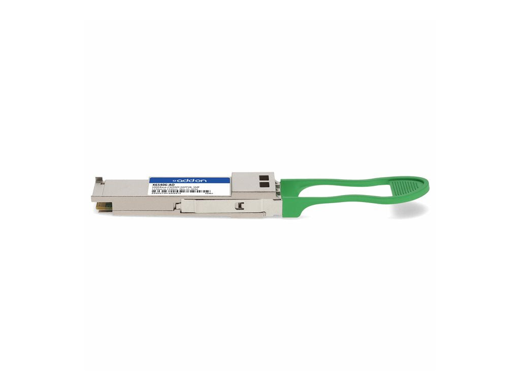 AddOn - QSFP28 transceiver module (equivalent to: NetAPP X65406) - 100GbE - 100GBase-CWDM4 - LC single-mode - up to 1.2