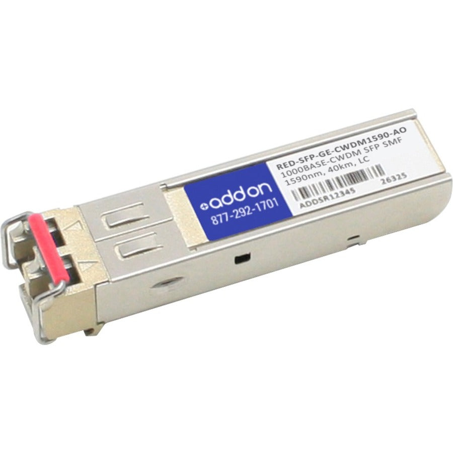 AddOn Redback RED-SFP-GE-CWDM1590 Compatible TAA Compliant 1000Base-CWDM SFP Transceiver (SMF, 1590nm, 40km, LC) RED-SFPGECWDM1590-AO