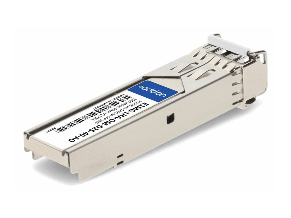 AddOn - SFP (mini-GBIC) transceiver module - 1GbE - 1000Base-DWDM - LC single-mode - up to 24.9 miles - 1557.36 nm - TAA