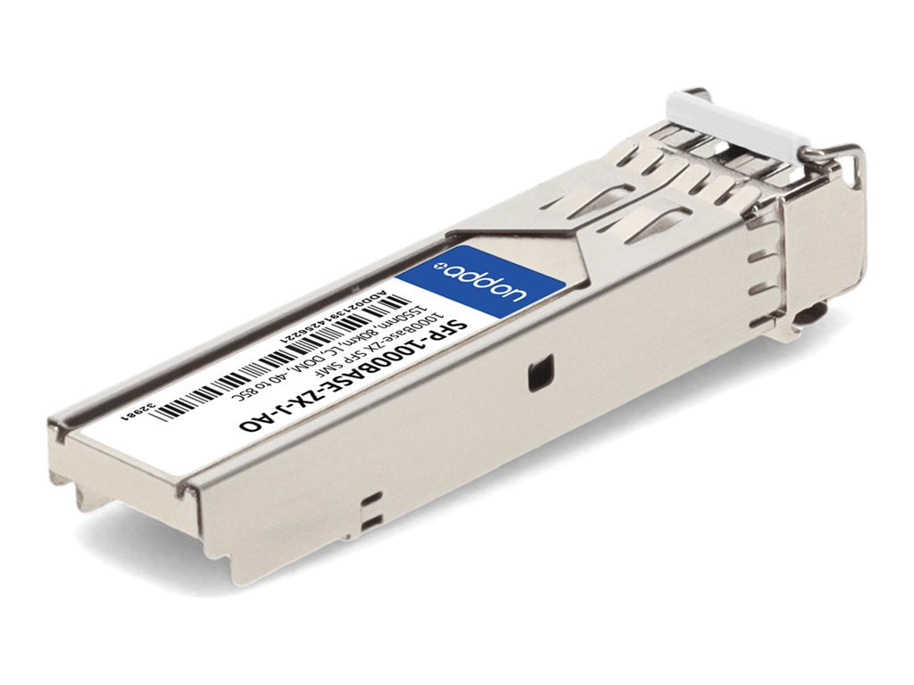 AddOn - SFP (mini-GBIC) transceiver module - 1GbE - 1000Base-ZX - LC single-mode - up to 43.5 miles - 1550 nm - TAA