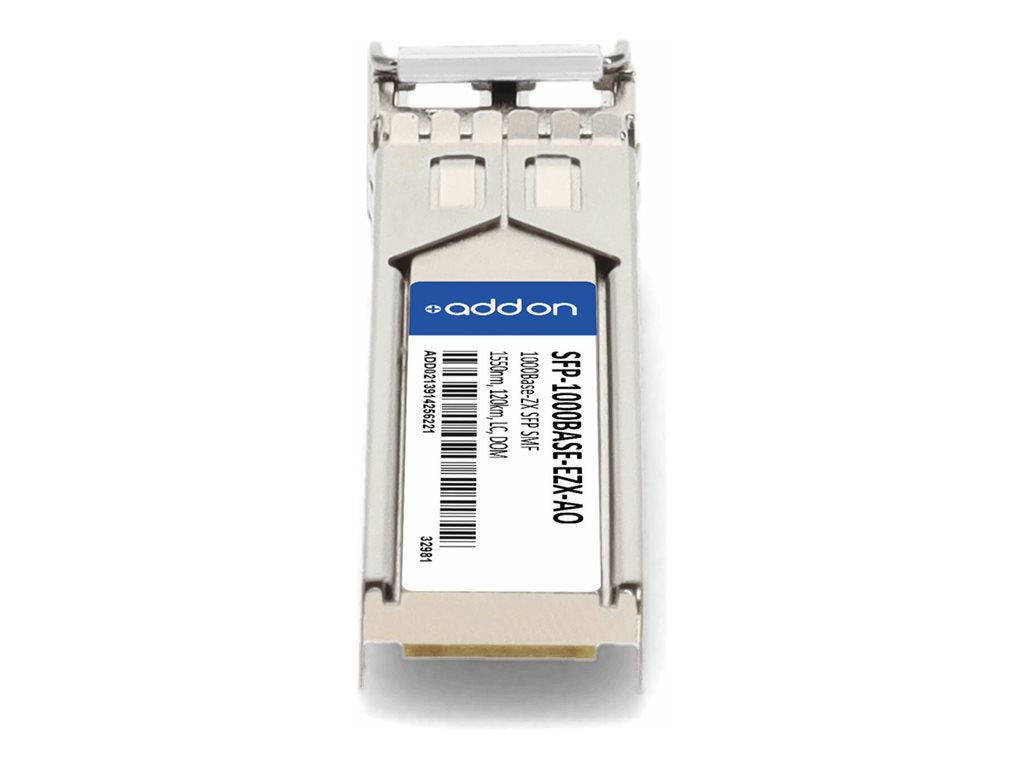 AddOn - SFP (mini-GBIC) transceiver module - 1GbE - 1000Base-ZX - LC single-mode - up to 74.6 miles - 1550 nm - TAA