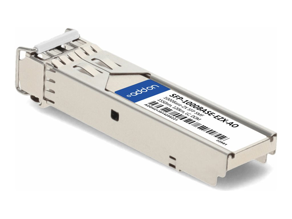AddOn - SFP (mini-GBIC) transceiver module - 1GbE - 1000Base-ZX - LC single-mode - up to 74.6 miles - 1550 nm - TAA