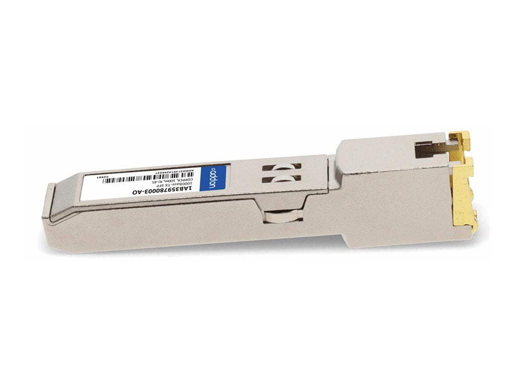 AddOn - SFP (mini-GBIC) transceiver module (equivalent to: Alcatel-Lucent Nokia 1AB359780003) - 1GbE - over copper -