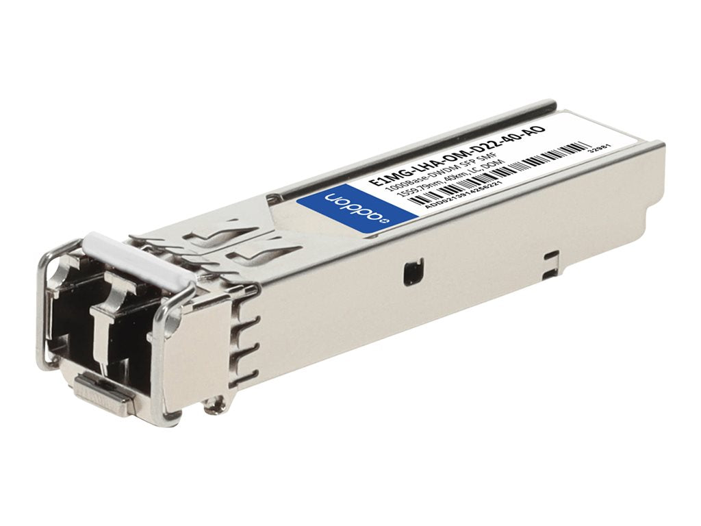 AddOn - SFP (mini-GBIC) transceiver module (equivalent to: Brocade E1MG-LHA-OM) - 1GbE - 1000Base-DWDM - LC single-mode