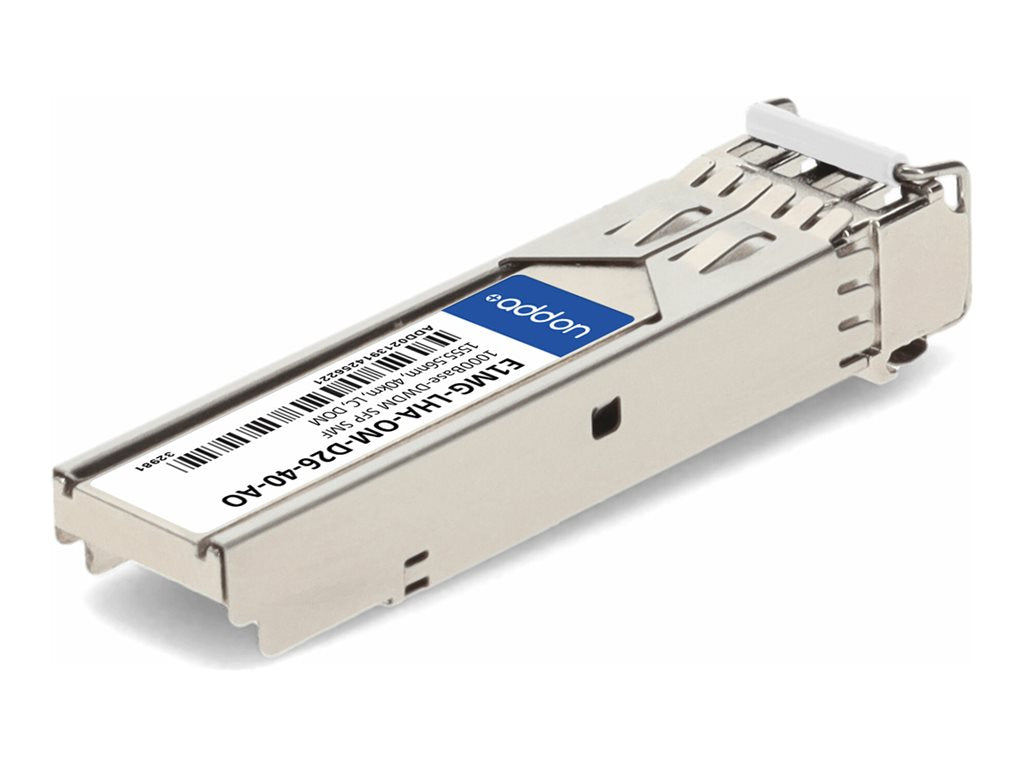 AddOn - SFP (mini-GBIC) transceiver module (equivalent to: Brocade E1MG-LHA-OM) - 1GbE - 1000Base-DWDM - LC single-mode