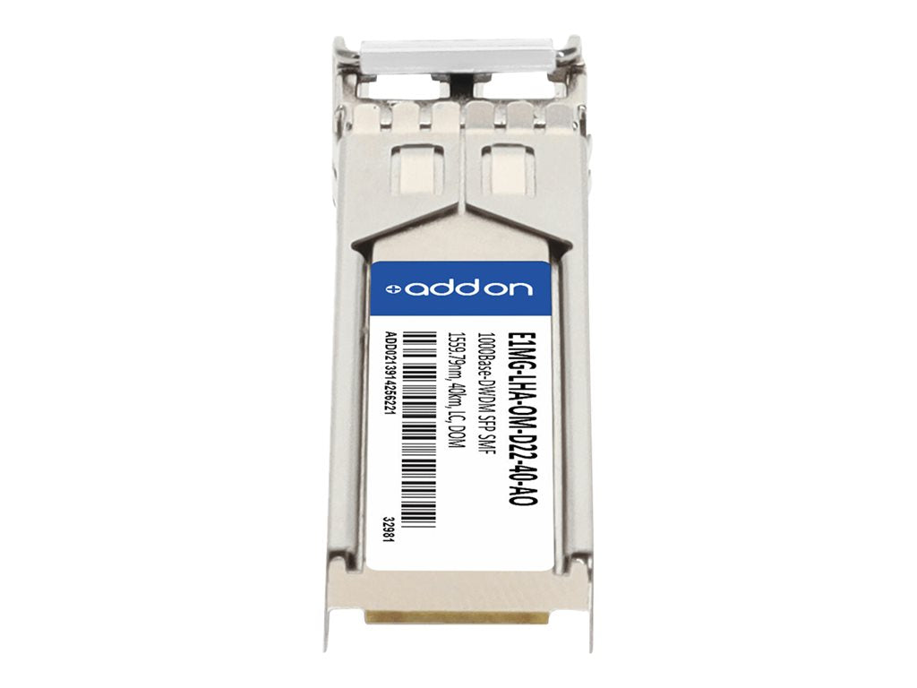 AddOn - SFP (mini-GBIC) transceiver module (equivalent to: Brocade E1MG-LHA-OM) - 1GbE - 1000Base-DWDM - LC single-mode