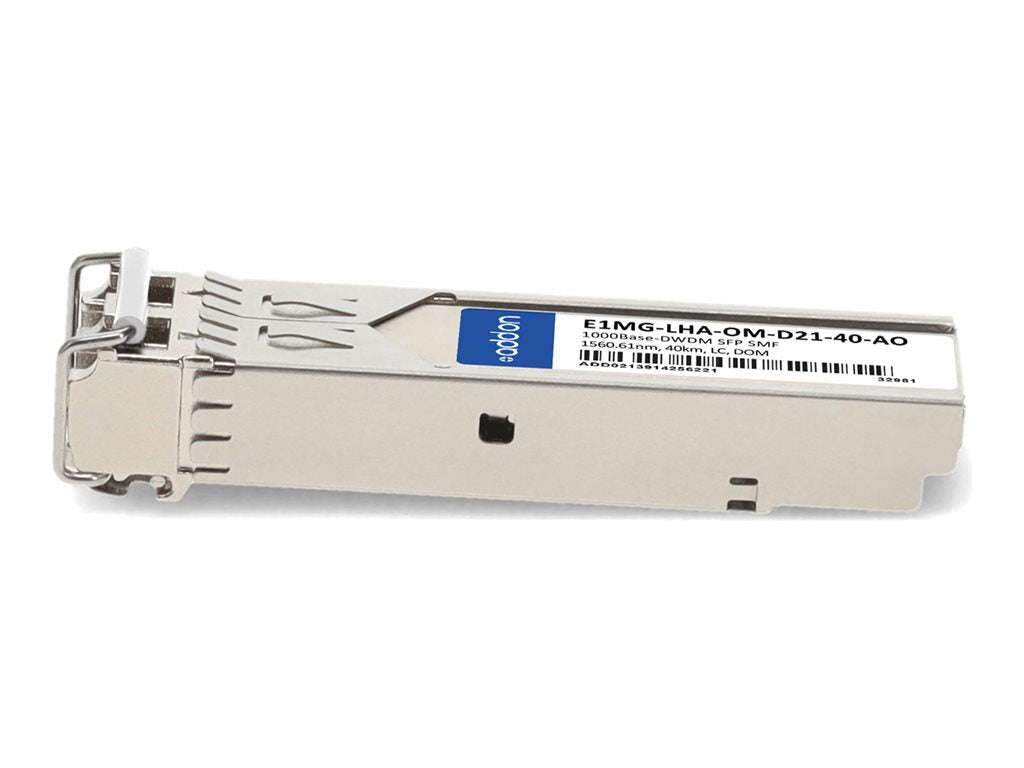AddOn - SFP (mini-GBIC) transceiver module (equivalent to: Brocade E1MG-LHA-OM) - 1GbE - 1000Base-DWDM - LC single-mode