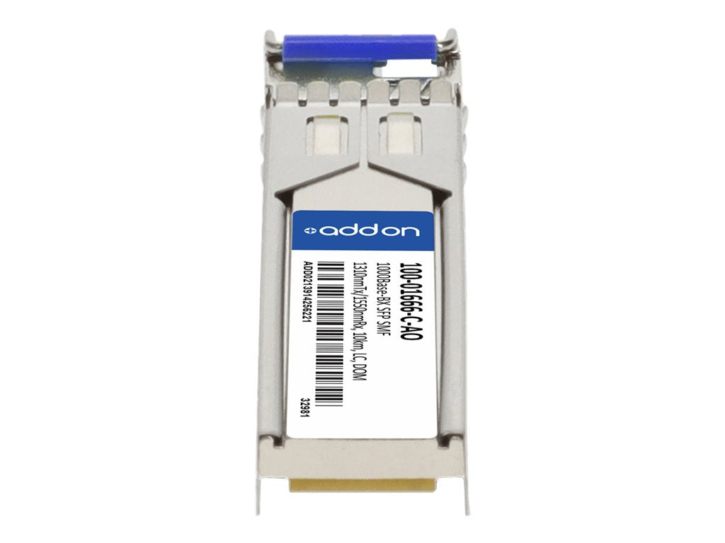 AddOn - SFP (mini-GBIC) transceiver module (equivalent to: Calix 100-01666-C) - GigE - 1000Base-BX - LC single-mode - up