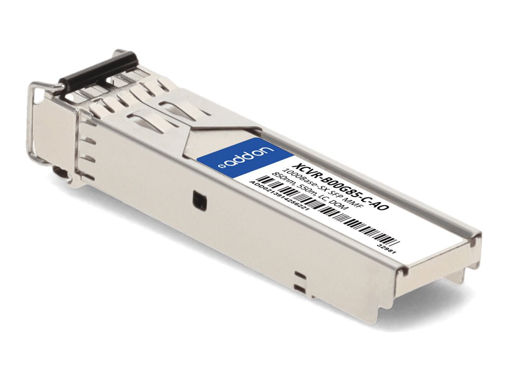 AddOn - SFP (mini-GBIC) transceiver module (equivalent to: Ciena XCVR-B00G85-C) - 1GbE - 1000Base-SX - LC multi-mode -