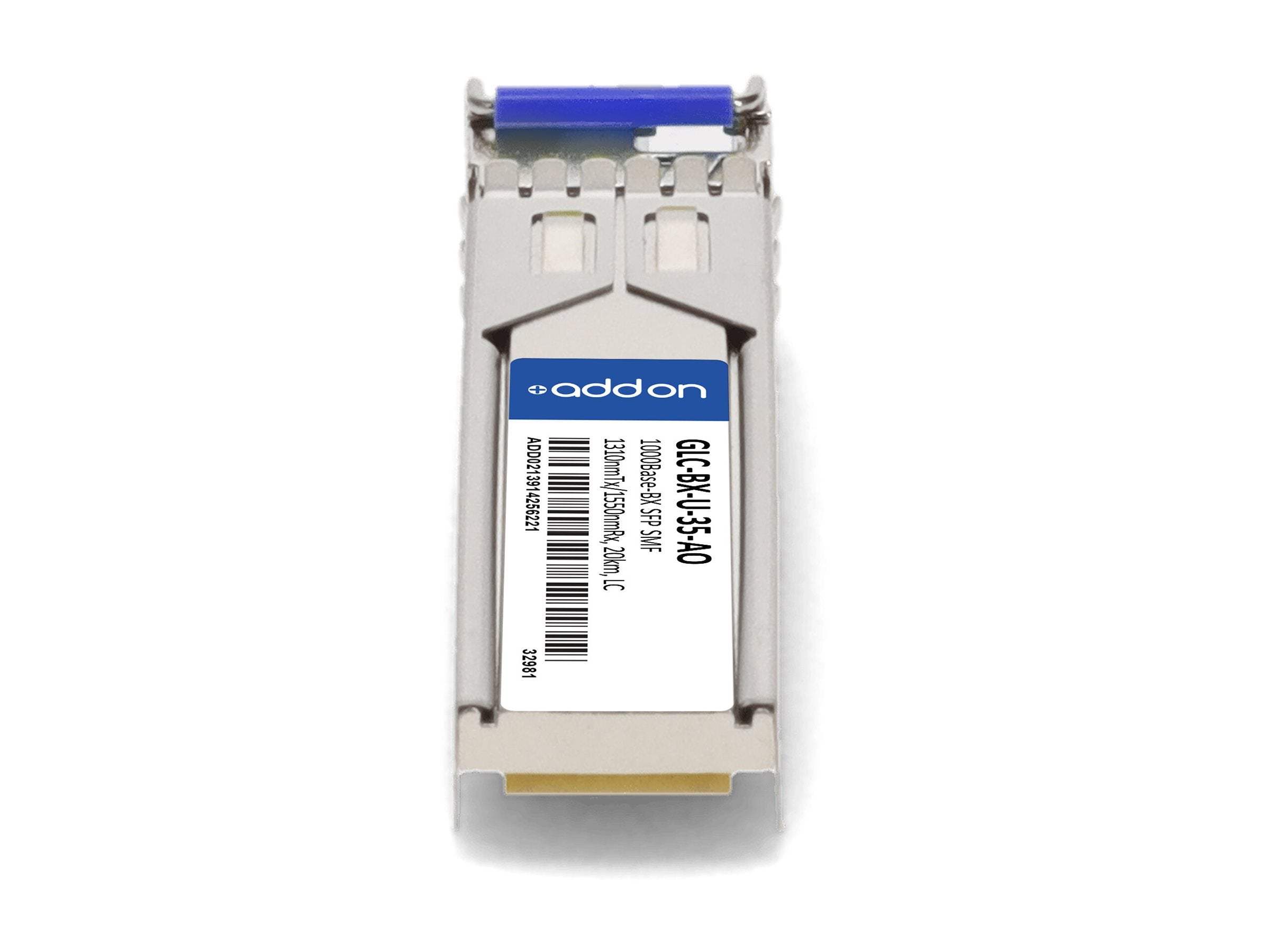 AddOn - SFP (mini-GBIC) transceiver module (equivalent to: Cisco GLC-BX-U) - 1GbE - 1000Base-BX - LC single-mode - up to