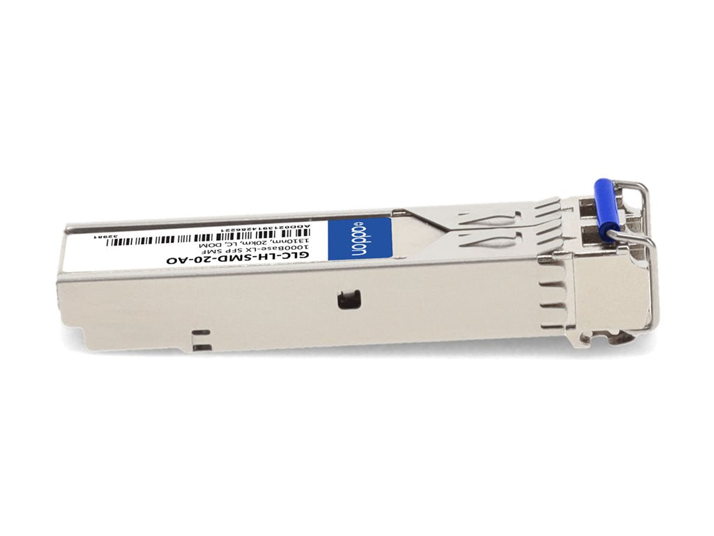 AddOn - SFP (mini-GBIC) transceiver module (equivalent to: Cisco GLC-LH-SM, Cisco GLC-LH-SM=) - 1GbE - 1000Base-LX - LC single-mode GLC-LH-SMD-20-AO