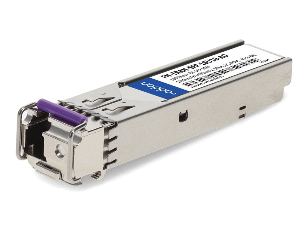 AddOn - SFP (mini-GBIC) transceiver module (equivalent to: Fortinet FN-TRAN-SFP-1BU10) - 1GbE - 1000Base-BX - LC