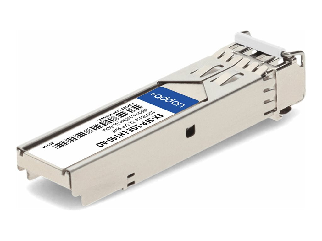 AddOn - SFP (mini-GBIC) transceiver module (equivalent to: Juniper Networks EX-SFP-1GE-LH160) - 1GbE - 1000Base-ZX - LC