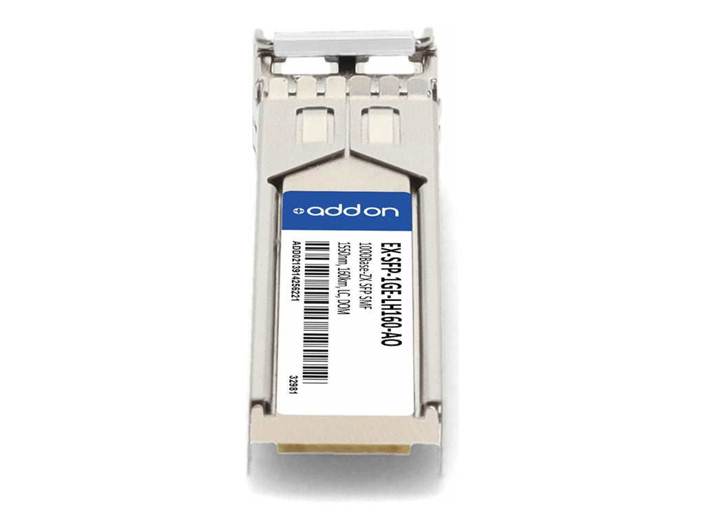 AddOn - SFP (mini-GBIC) transceiver module (equivalent to: Juniper Networks EX-SFP-1GE-LH160) - 1GbE - 1000Base-ZX - LC