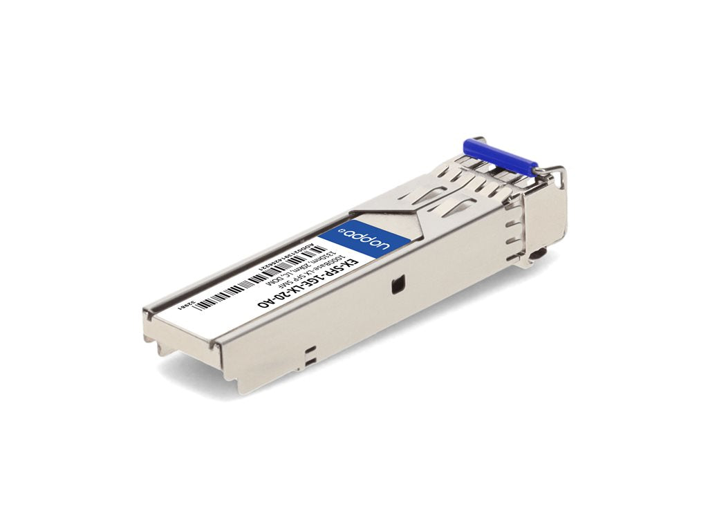 AddOn - SFP (mini-GBIC) transceiver module (equivalent to: Juniper Networks EX-SFP-1GE-LX-20) - 1GbE - 1000Base-LX - LC