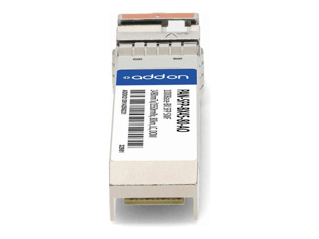 AddOn - SFP (mini-GBIC) transceiver module (equivalent to: Palo Alto Networks PAN-SFP-BX45-80) - 1GbE - 1000Base-BX - LC