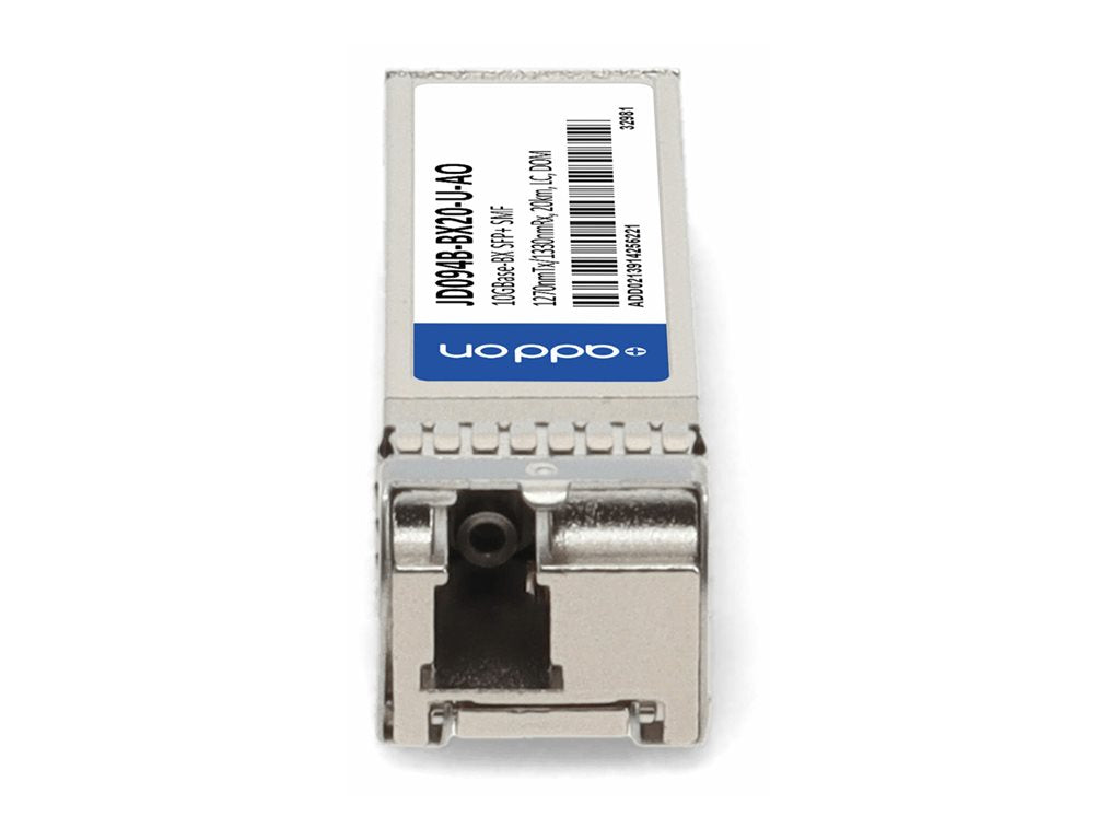 AddOn - SFP+ transceiver module - 10GbE - 10GBase-BX - LC single-mode - up to 12.4 miles - 1270 (TX) / 1330 (RX) nm - TAA Compliant JD094B-BX20-U-AO
