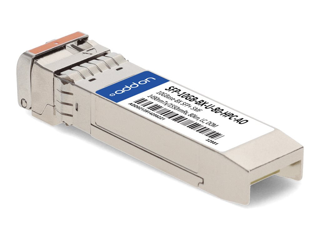 AddOn - SFP+ transceiver module - 10GbE - 10GBase-BX - LC single-mode - up to 49.7 miles - 1490 (TX) / 1550 (RX) nm -