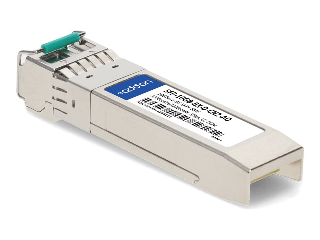 AddOn - SFP+ transceiver module - 10GbE - 10GBase-BX - LC single-mode - up to 6.2 miles - 1330 (TX) / 1270 (RX) nm - TAA