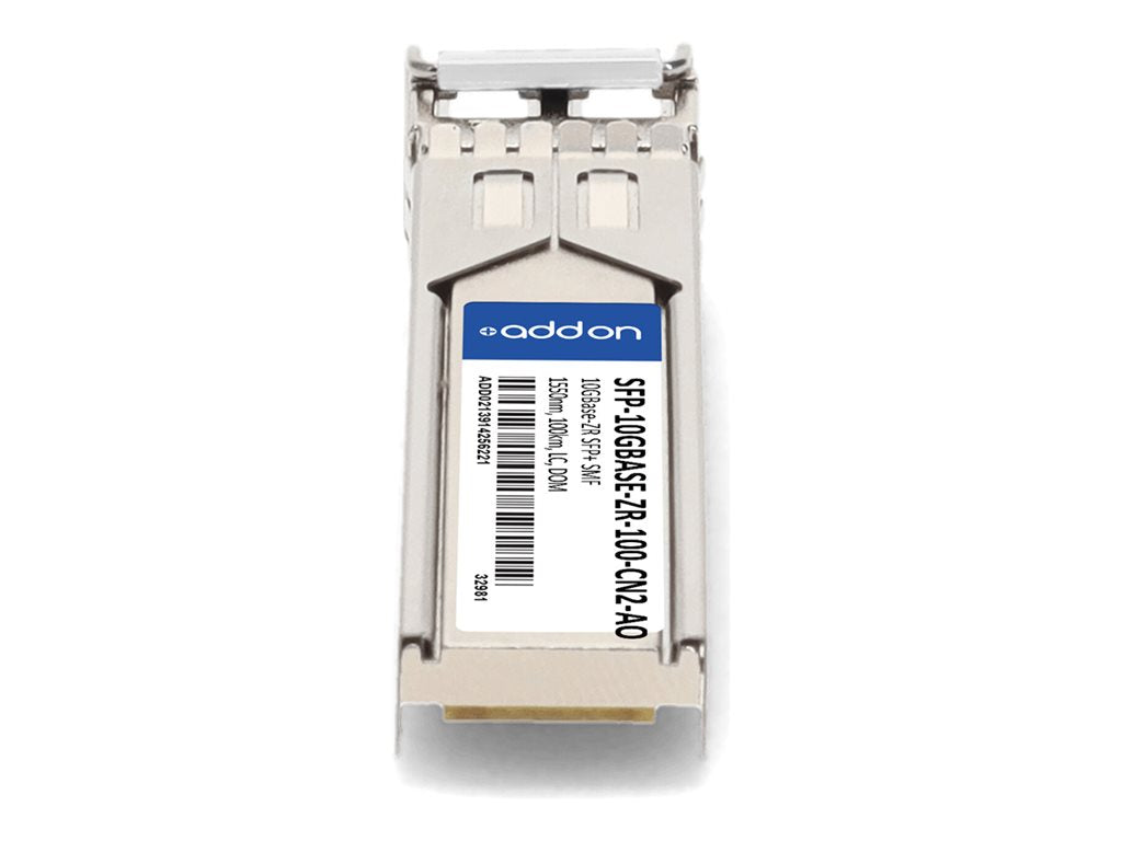 AddOn - SFP+ transceiver module - 10GbE - 10GBase-ZR - LC single-mode - up to 62.2 miles - 1550 nm - TAA Compliant