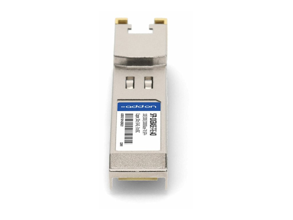 AddOn - SFP+ transceiver module - 10GbE - over copper - 1000Base-TX, 100Base-TX, 10GBase-T - RJ-45 - up to 98 ft - TAA