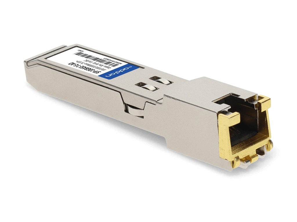 AddOn - SFP+ transceiver module - 10GbE - over copper - 1000Base-TX, 100Base-TX, 10GBase-T - RJ-45 - up to 98 ft - TAA