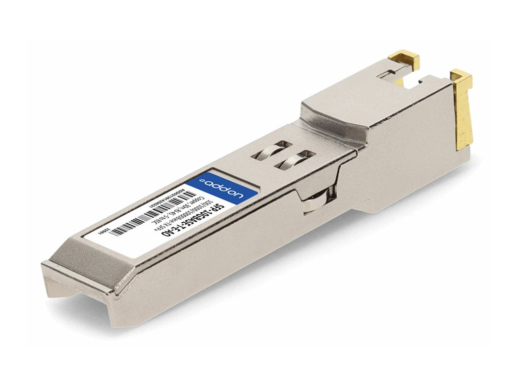 AddOn - SFP+ transceiver module - 10GbE - over copper - 1000Base-TX, 100Base-TX, 10GBase-T - RJ-45 - up to 98 ft - TAA