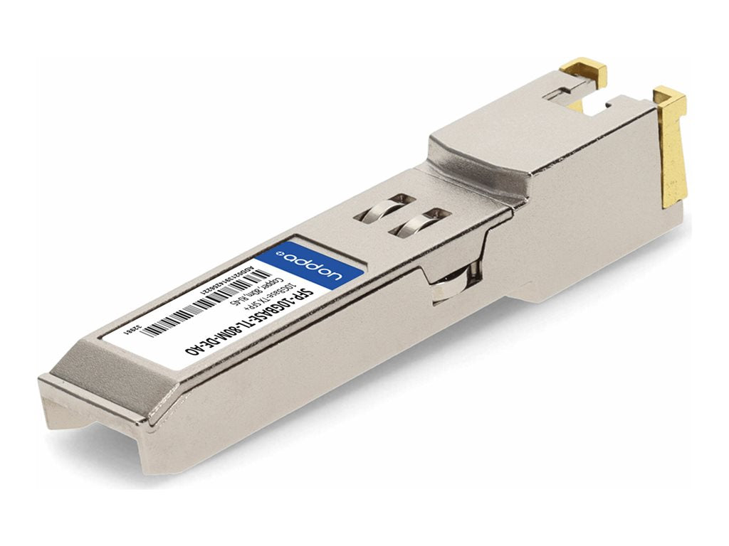 AddOn - SFP+ transceiver module - 10GbE - over copper - 10GBase-T - RJ-45 - up to 262 ft - TAA Compliant