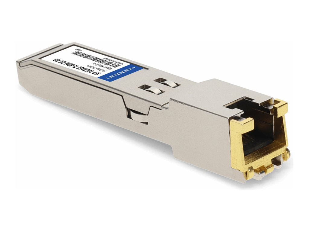 AddOn - SFP+ transceiver module - 10GbE - over copper - 10GBase-T - RJ-45 - up to 262 ft - TAA Compliant