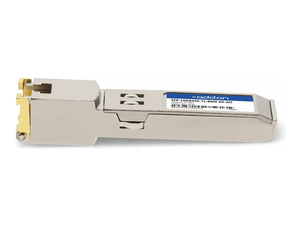 AddOn - SFP+ transceiver module - 10GbE - over copper - 10GBase-T - RJ-45 - up to 262 ft - TAA Compliant