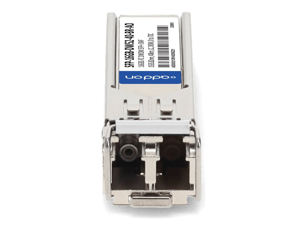 AddOn - SFP+ transceiver module - 16Gb Fibre Channel - DWDM - LC single-mode - up to 24.9 miles - channel: 52 - 1535.82