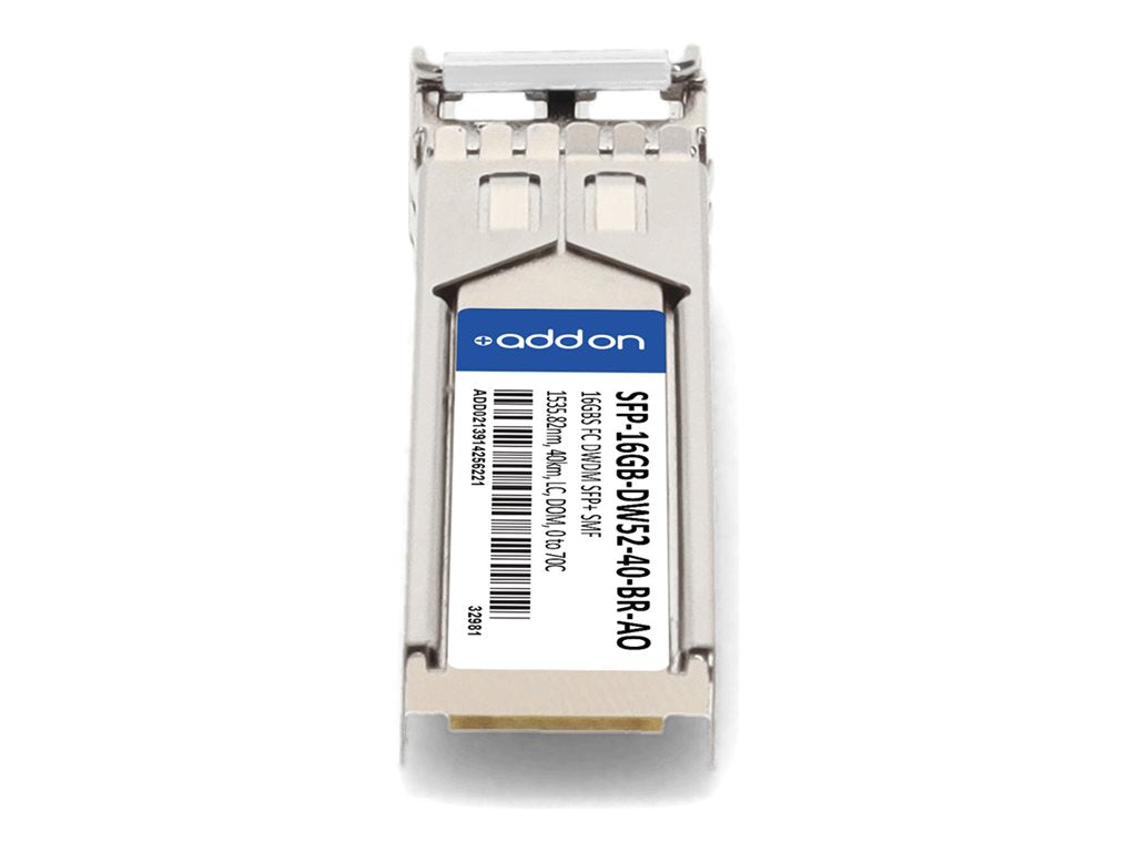 AddOn - SFP+ transceiver module - 16Gb Fibre Channel - DWDM - LC single-mode - up to 24.9 miles - channel: 52 - 1535.82