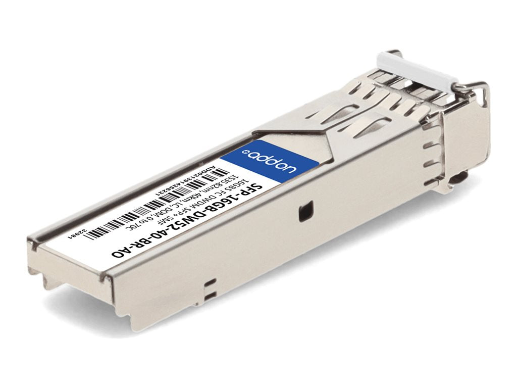 AddOn - SFP+ transceiver module - 16Gb Fibre Channel - DWDM - LC single-mode - up to 24.9 miles - channel: 52 - 1535.82