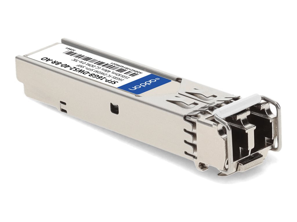 AddOn - SFP+ transceiver module - 16Gb Fibre Channel - DWDM - LC single-mode - up to 24.9 miles - channel: 52 - 1535.82