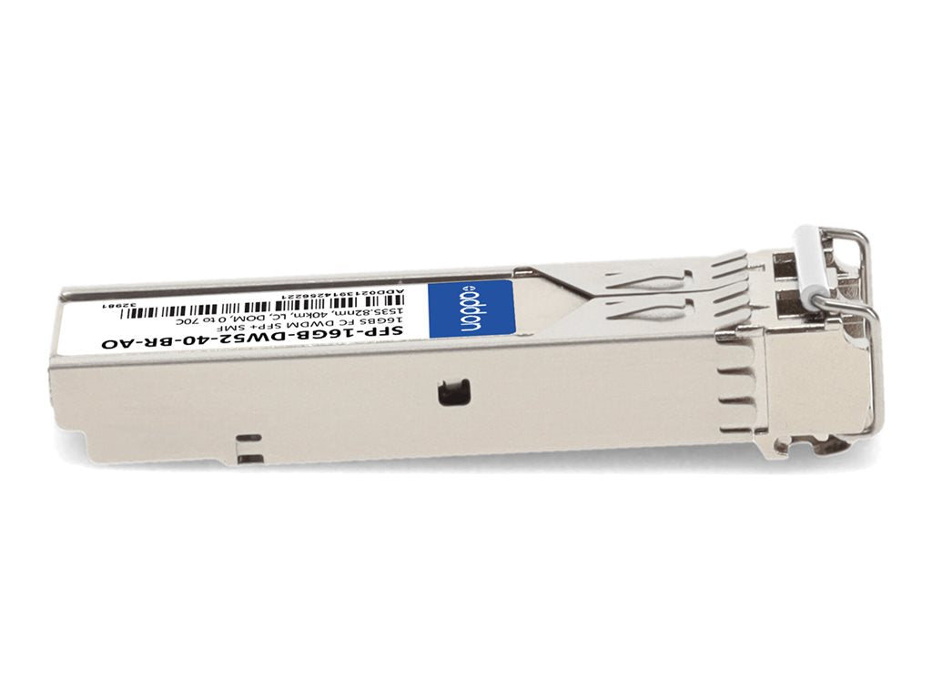 AddOn - SFP+ transceiver module - 16Gb Fibre Channel - DWDM - LC single-mode - up to 24.9 miles - channel: 52 - 1535.82