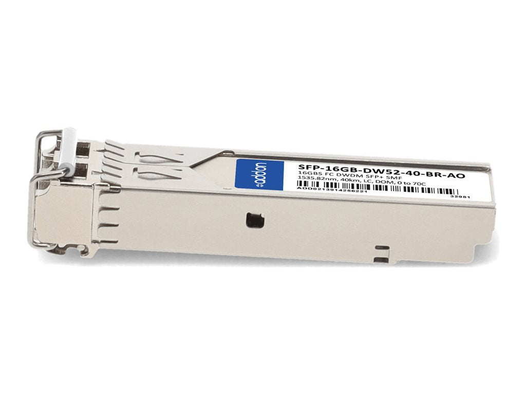 AddOn - SFP+ transceiver module - 16Gb Fibre Channel - DWDM - LC single-mode - up to 24.9 miles - channel: 52 - 1535.82