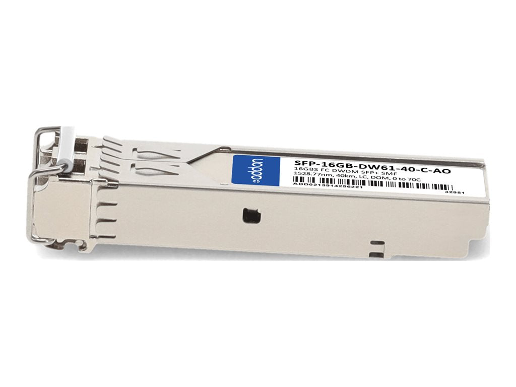 AddOn - SFP+ transceiver module - 16Gb Fibre Channel - DWDM - LC single-mode - up to 24.9 miles - channel: 61 - 1528.77