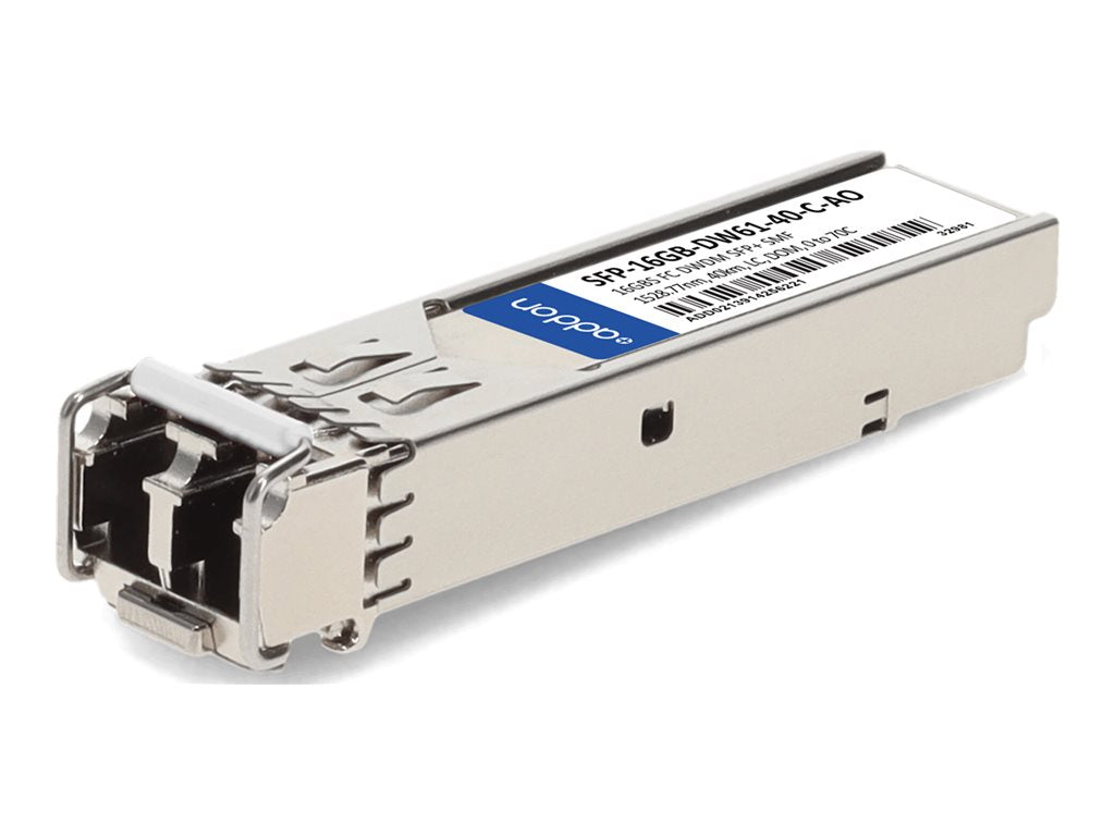 AddOn - SFP+ transceiver module - 16Gb Fibre Channel - DWDM - LC single-mode - up to 24.9 miles - channel: 61 - 1528.77