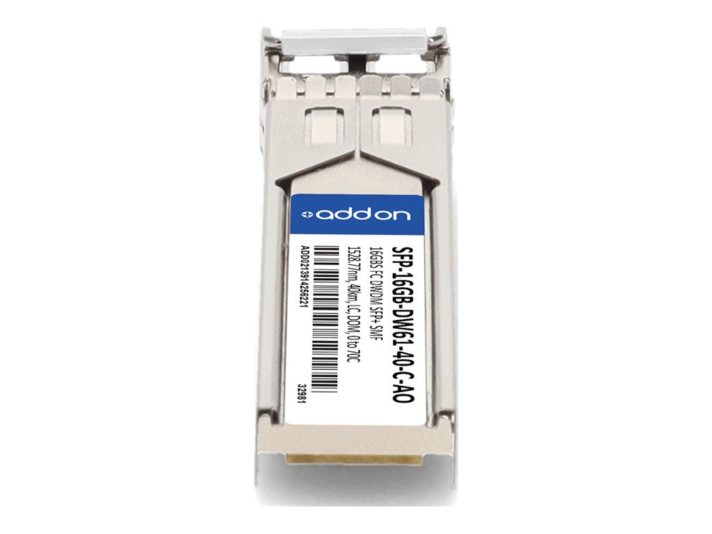 AddOn - SFP+ transceiver module - 16Gb Fibre Channel - DWDM - LC single-mode - up to 24.9 miles - channel: 61 - 1528.77