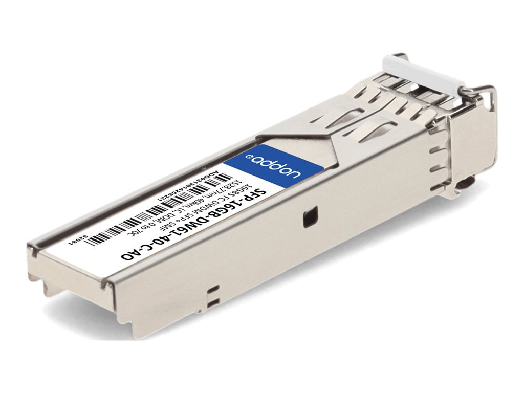 AddOn - SFP+ transceiver module - 16Gb Fibre Channel - DWDM - LC single-mode - up to 24.9 miles - channel: 61 - 1528.77