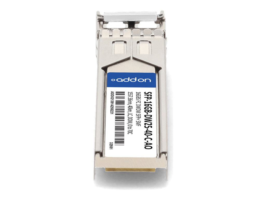 AddOn - SFP+ transceiver module - 16Gb Fibre Channel - Fibre Channel, DWDM - LC single-mode - up to 24.9 miles -