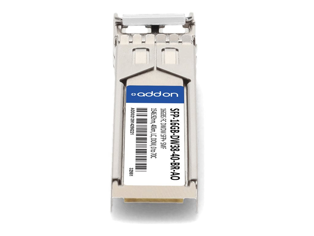 AddOn - SFP+ transceiver module - 16Gb Fibre Channel - Fibre Channel, DWDM - LC single-mode - up to 24.9 miles -