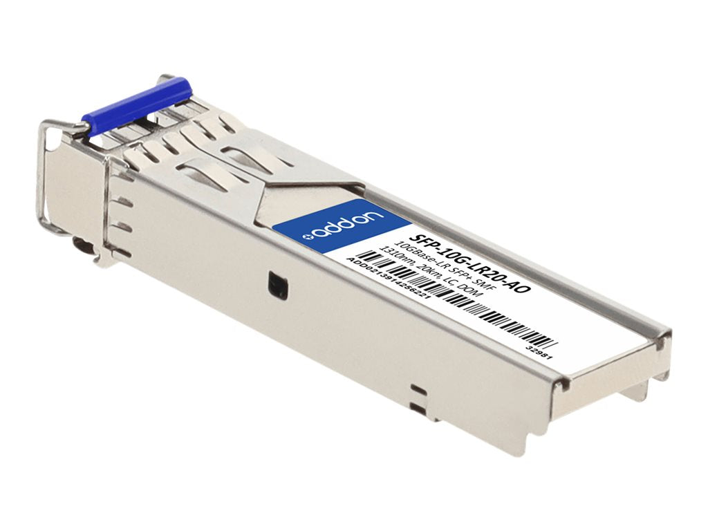AddOn - SFP+ transceiver module (equivalent to: Cisco SFP-10G-LR) - 10GbE - 10GBase-LR - LC single-mode - up to 12.4