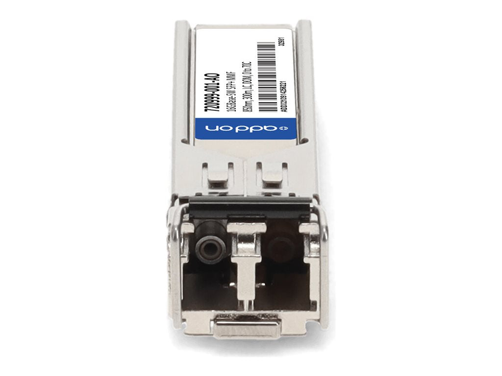 AddOn - SFP+ transceiver module (equivalent to: HP 720999-001) - 16 Gigabit Ethernet - 16GBase-SW - LC multi-mode - up